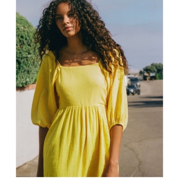 Billabong Dream Chaser Yellow Sun Open Back Maxi Dress - Picture 6 of 15